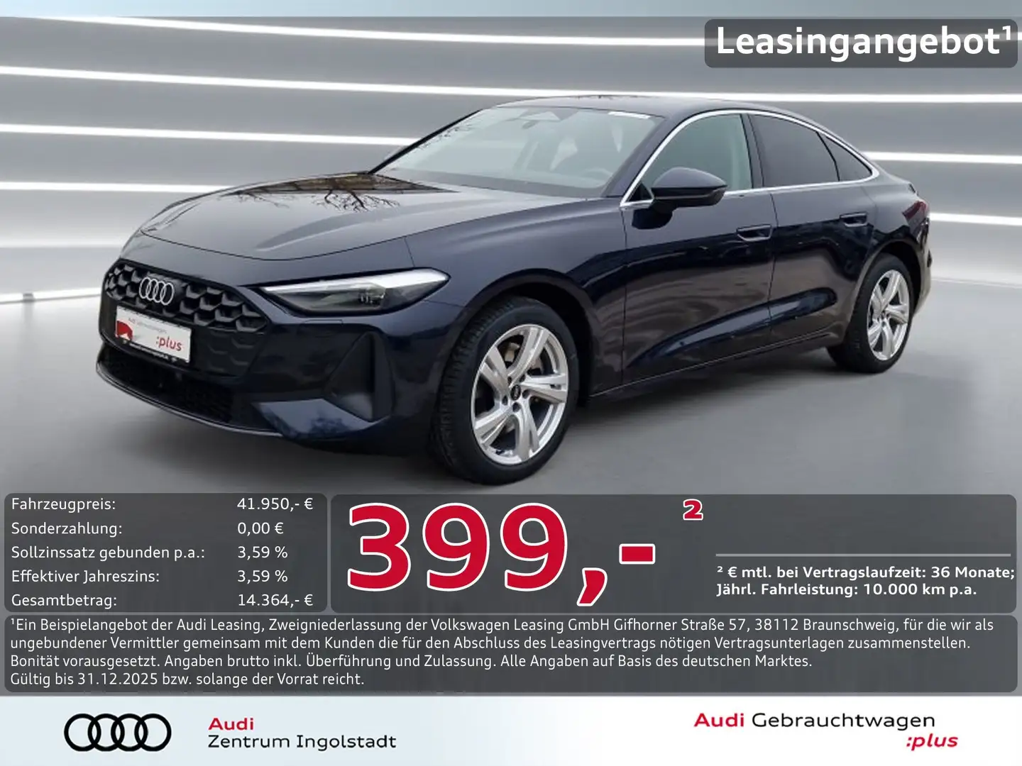 Audi A5 Limousine TDI NAVI LED 18" KAM. ACC Blau - 1