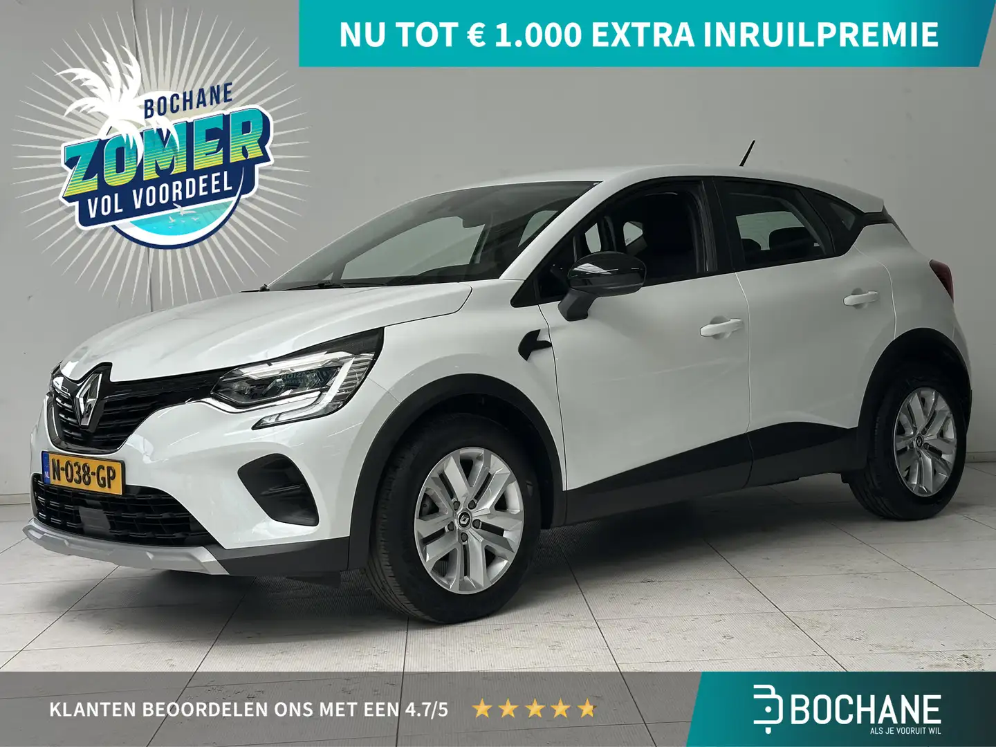 Renault Captur 1.0 TCe 90 Zen Clima/Navigatie/Stoelverwarming/Tre Wit - 1