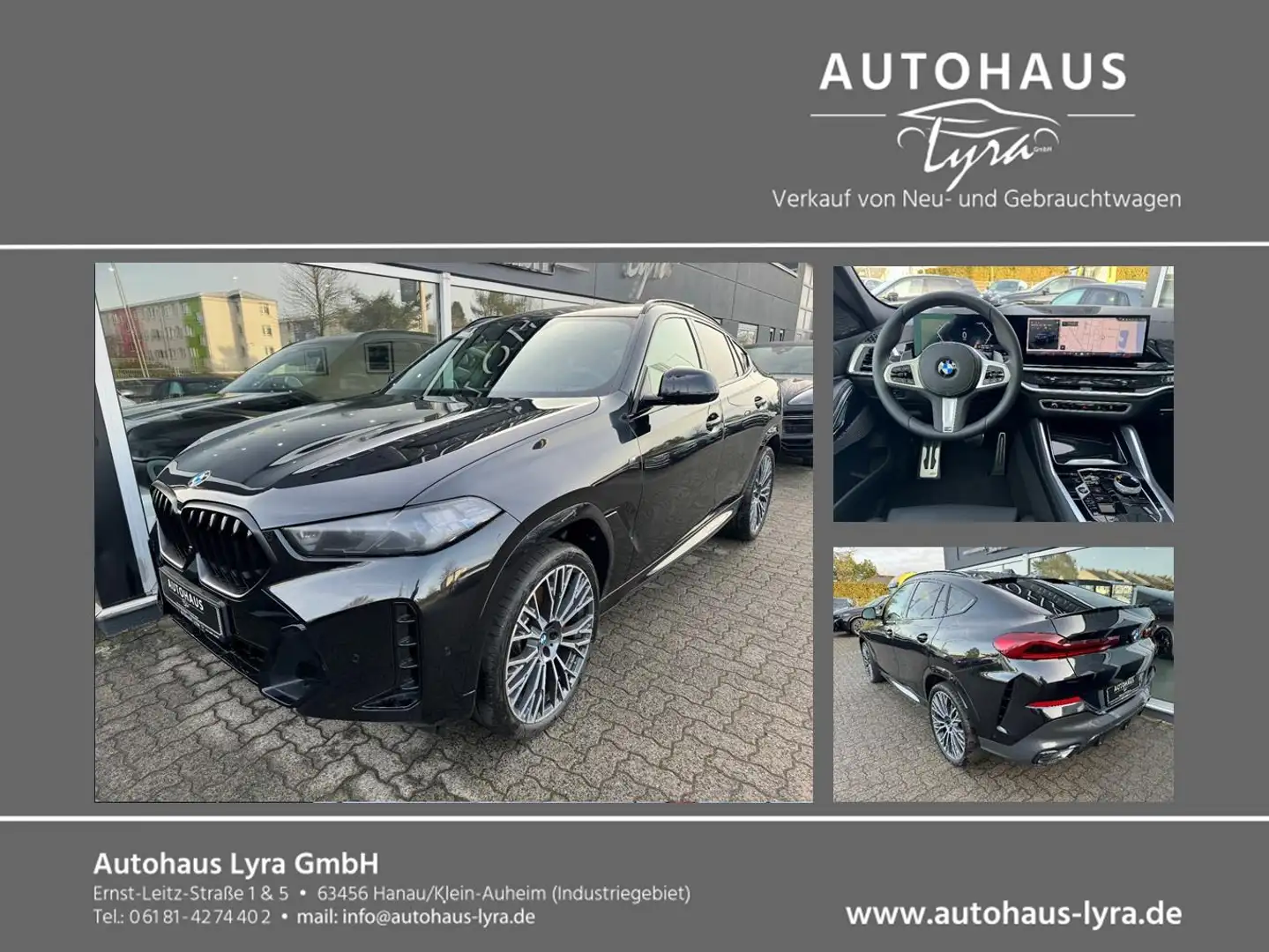 BMW X6 40d xDrive M-Sport Pro*LED*PANO*360°KAM*H&K* Schwarz - 1