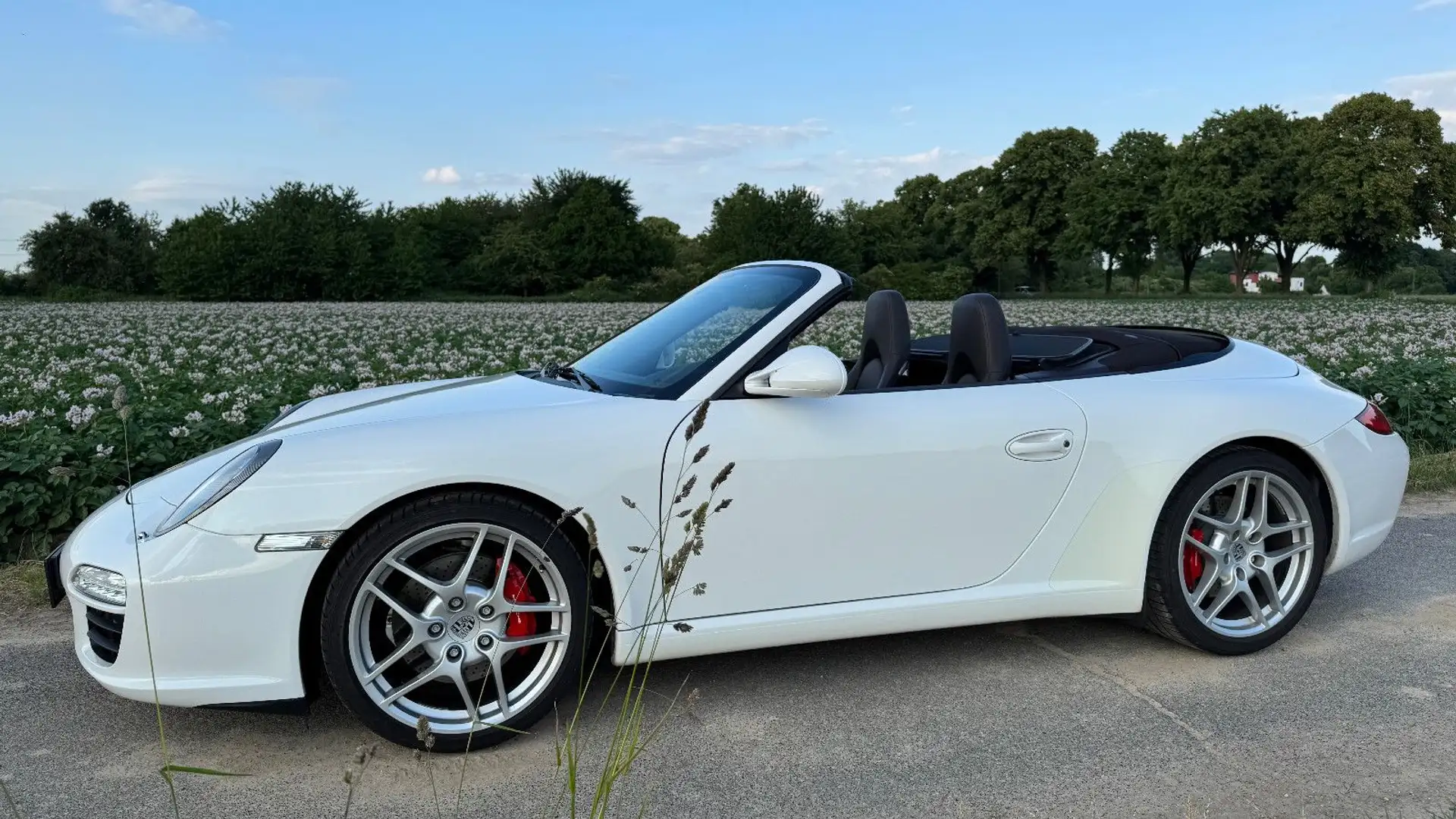 Porsche 997 .2 Carrera S Cabriolet aus 1. Hand Blanc - 1