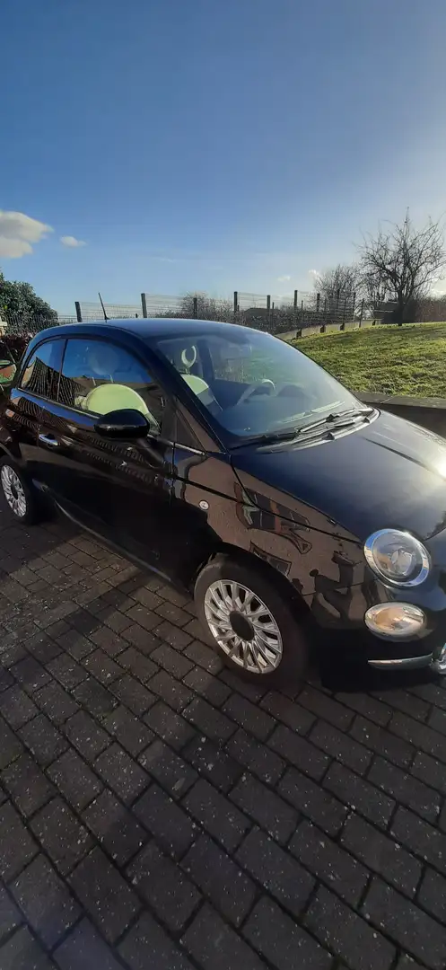 Fiat 500 1.0i MHEV Lounge Zwart - 1