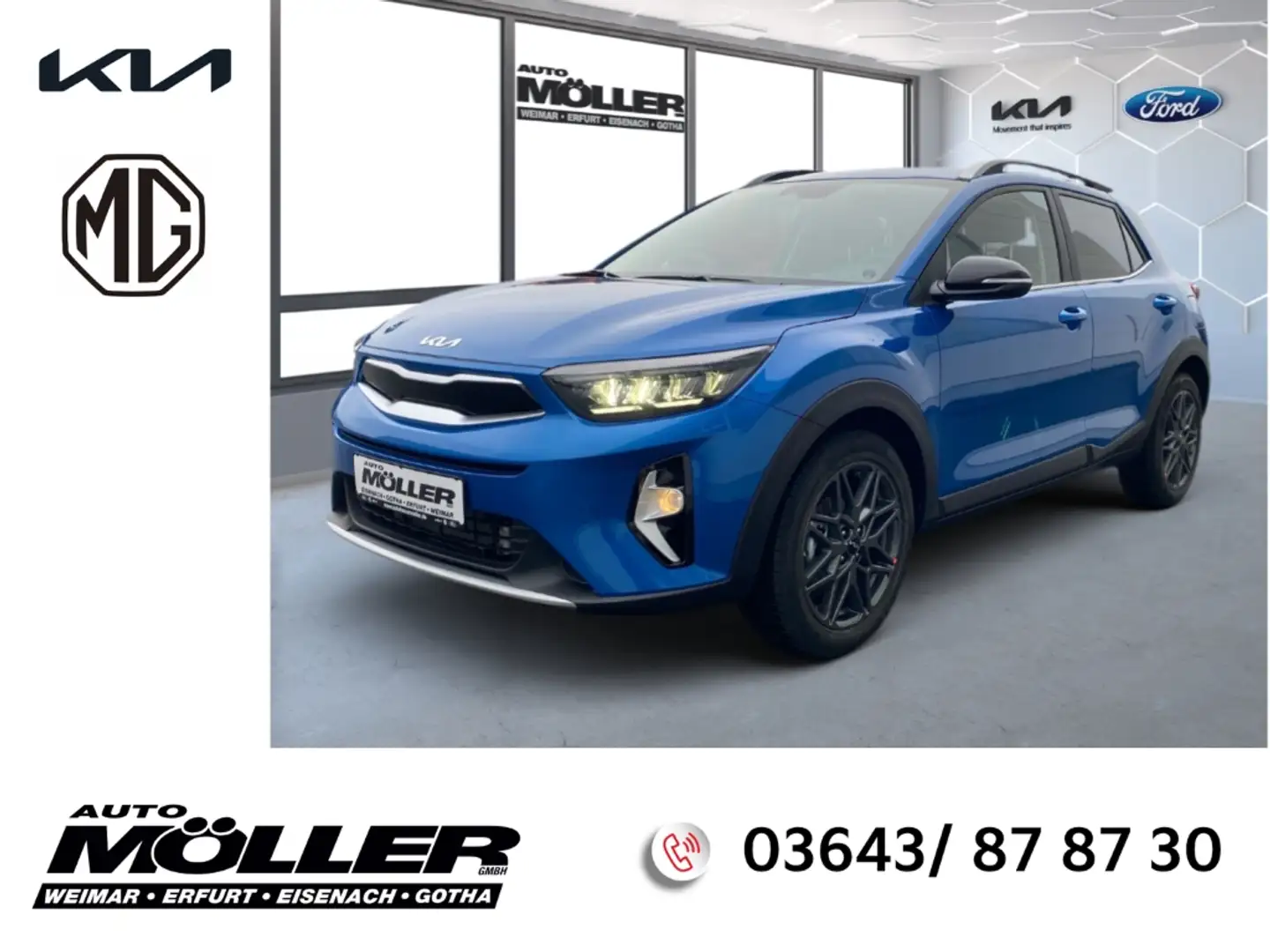 Kia Stonic Nightline Edition 1.0T 48V DCT7 Navi Kamera PDC Bleu - 1