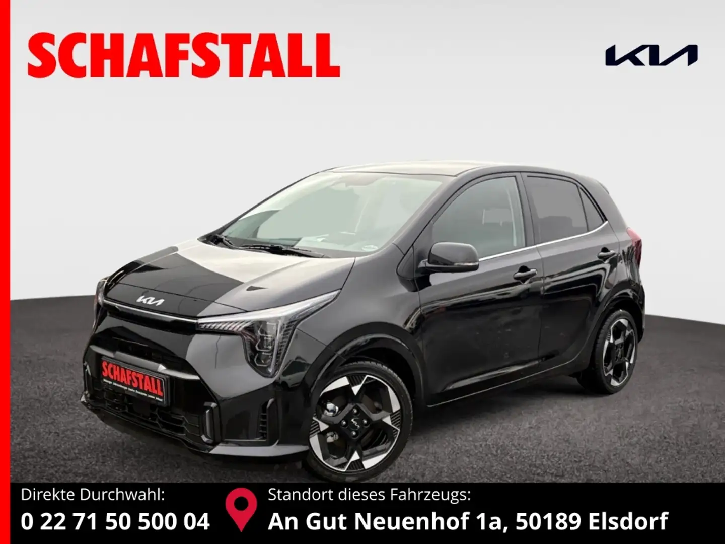 Kia Picanto 1.2 Spirit Launch Edition Navi Kamera Keyless Klim Zwart - 1
