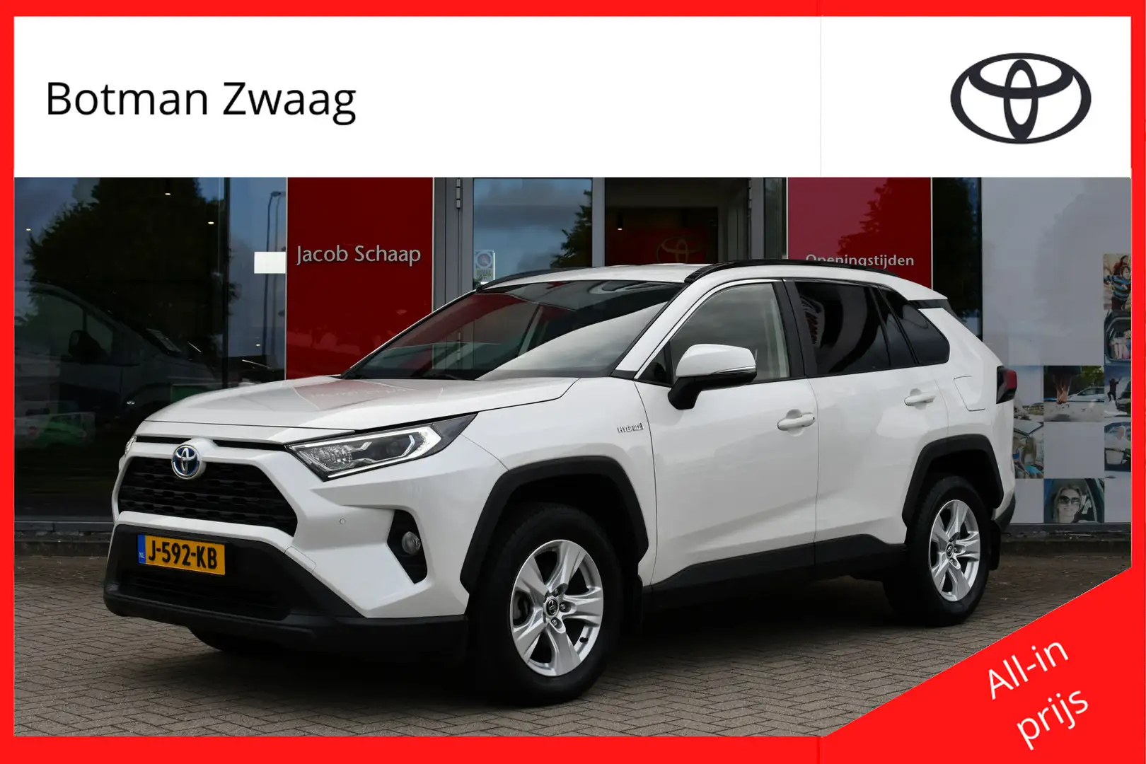 Toyota RAV 4 2.5 Active Limited Automaat 218pk | PDC vóór- & ac Wit - 1