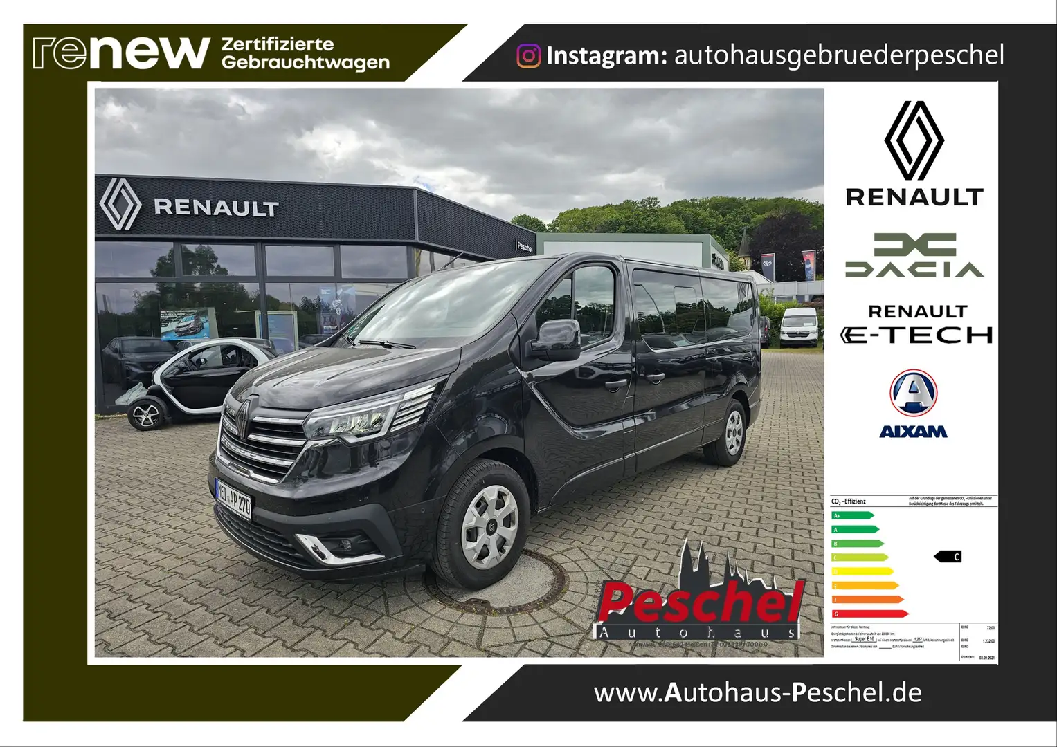Renault Trafic dCi 150 Grand Evolution 8 Sitzer 2 Schiebetüren Černá - 1
