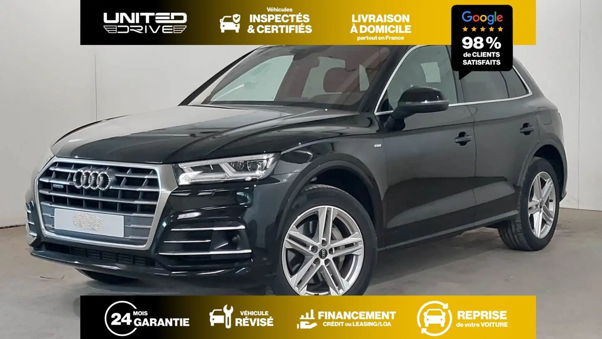 Audi Q5 50e S-Line 299ch Noir - 1