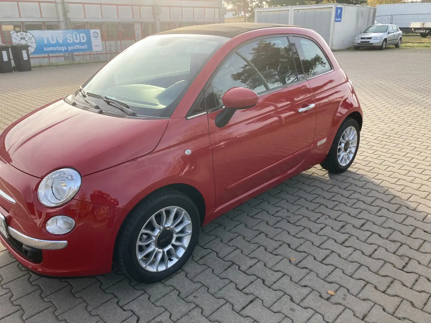 Fiat 500C 500 C 1.2 Dualogic Lounge Rouge - 1