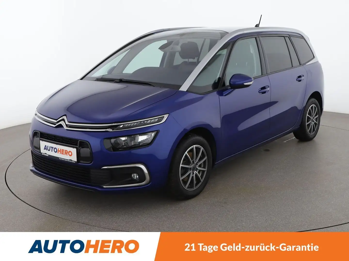 Citroen Grand C4 Picasso 1.2 e-THP Shine *NAVI*MASSAGE*CAM*PDC*SZH* Blau - 1