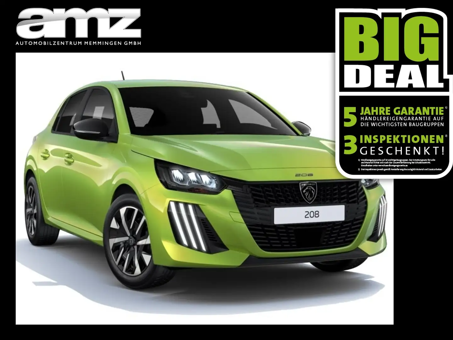 Peugeot 208 Allure PureTech Gelb - 1