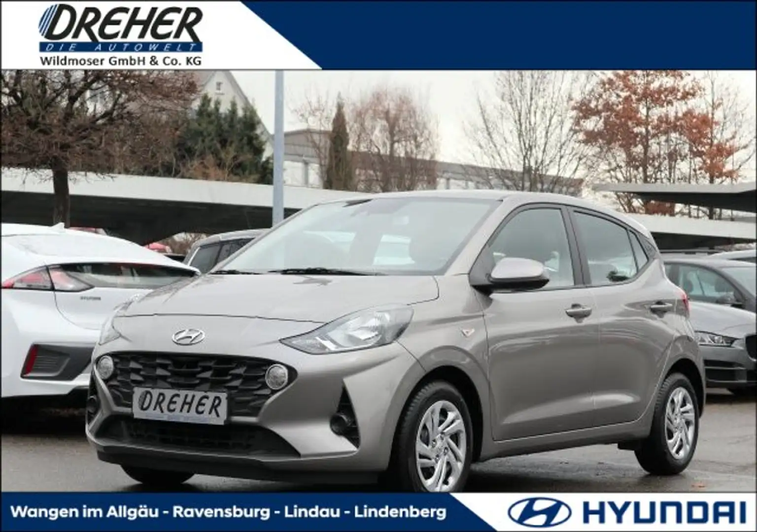 Hyundai i10 i10 1.0 Select Klima/MF-Lenkrad/BC/eFH. L-R Sensor Grau - 1
