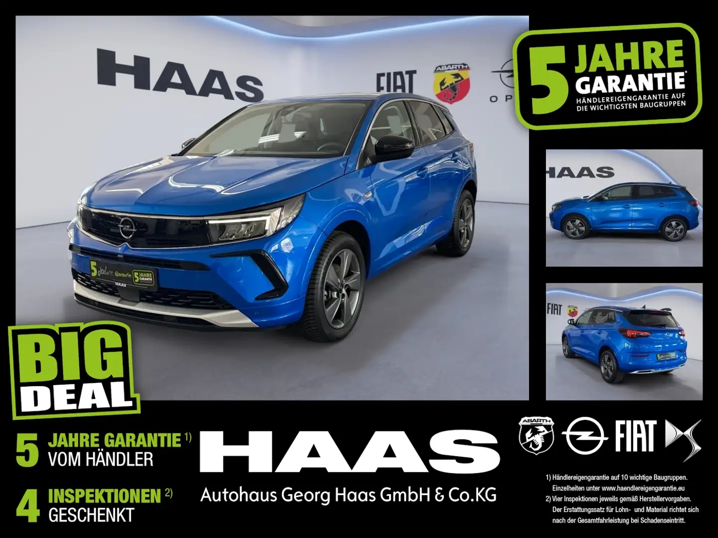 Opel Grandland 1.2 Turbo Klimaautomatik, Bluetooth Bleu - 1