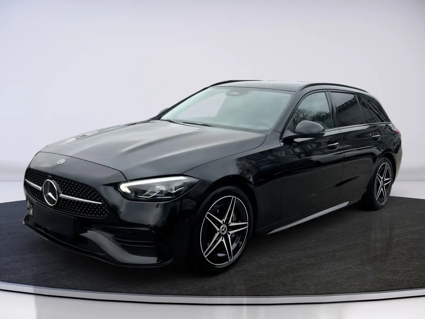 Mercedes-Benz C 180 T Amg Line *PANO*NIGHT*LED*AMB*RFK* Zwart - 1