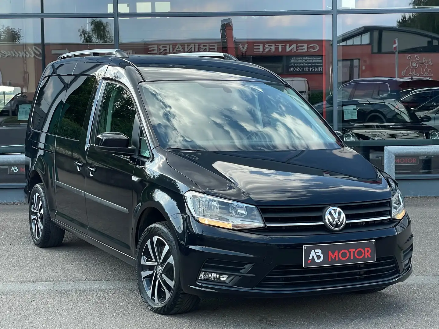 Volkswagen Caddy Maxi 2.0 TDi 7PLACES GPS AIRCO CRUISE ATT. REM. Noir - 1