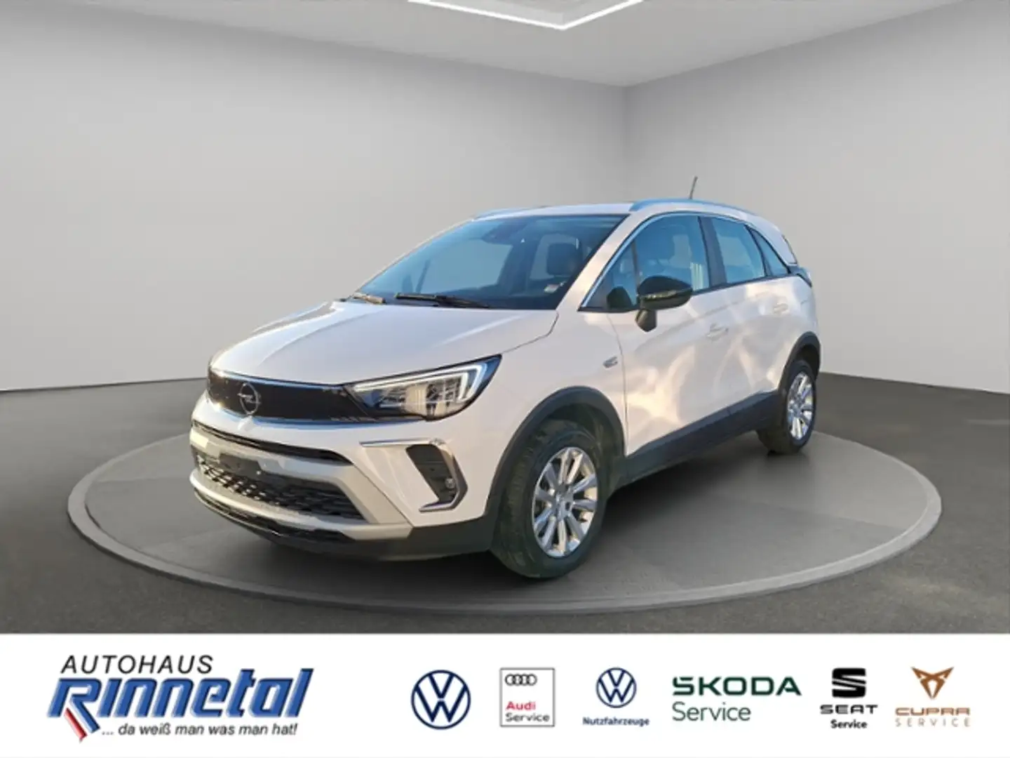 Opel Crossland 1.2 Turbo Automatk Elegance NAVI+LED LICHT+GRA+BE Weiß - 1