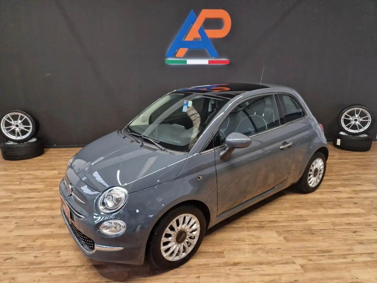 Fiat 500 0.9 TwinAir Turbo 85 CV TETTO Grigio - 2