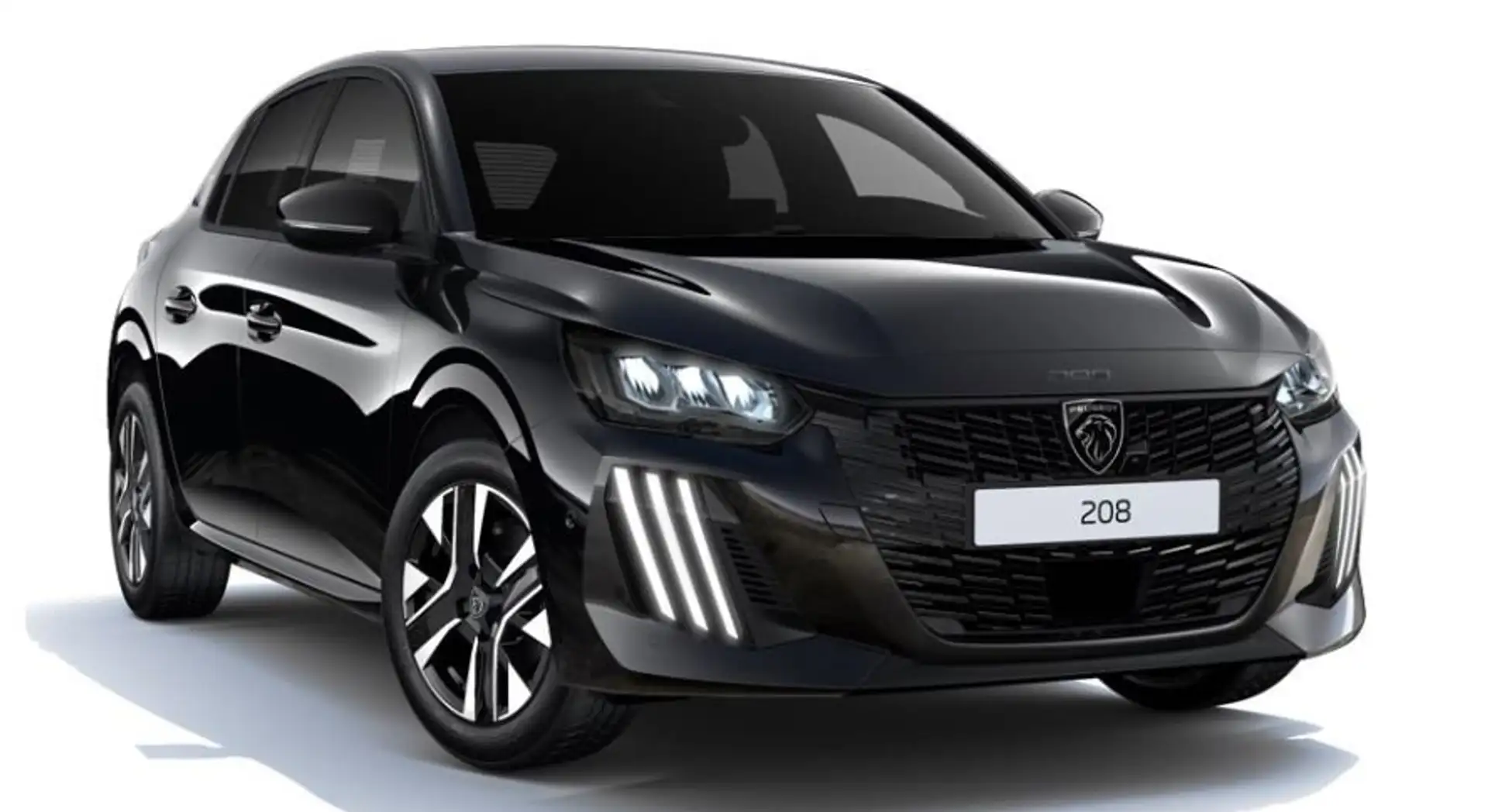 Peugeot 208 Hybrid 100 Allure Schwarz - 2