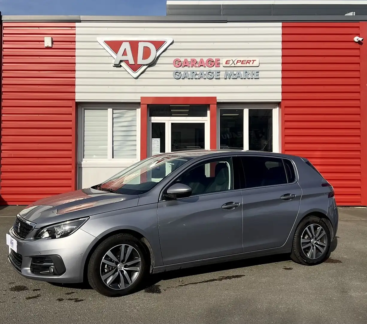 Peugeot 308 1.2 PURETECH 130CH E6.3 S\u0026S ALLURE EAT8 Gris - 1