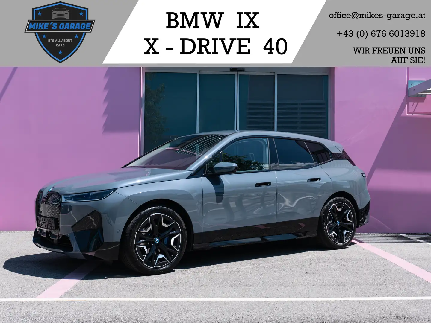 BMW iX xDrive40 |1.BESITZ|HARMAN-KARDON|360°KAM|ACC| Grau - 1
