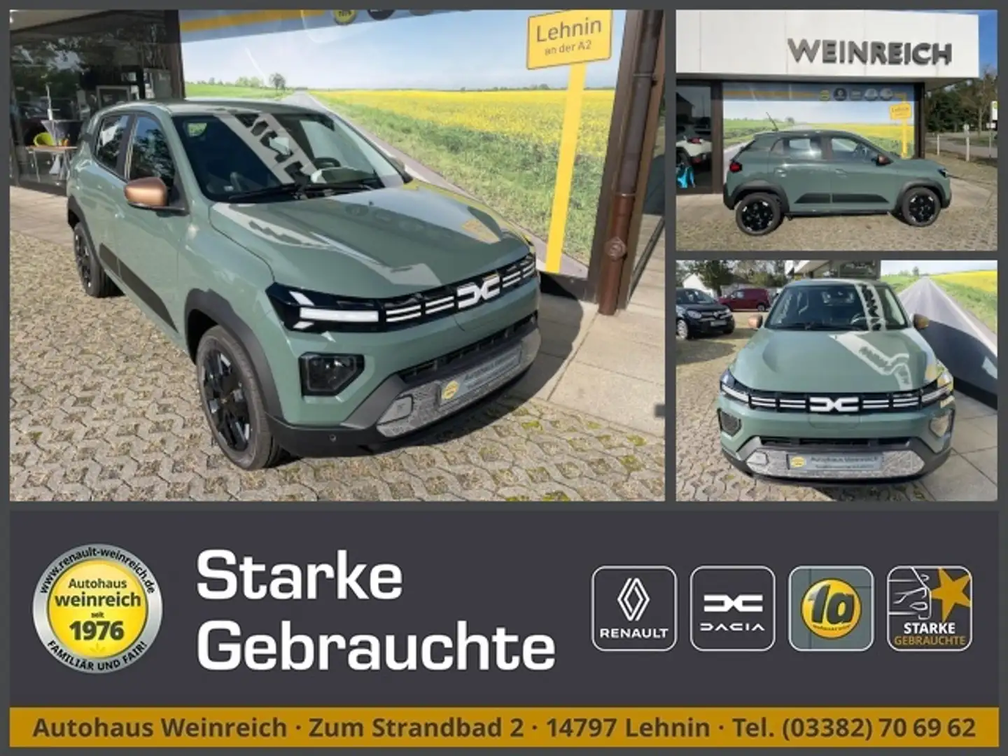 Dacia Spring Electric 65 Automatik mit Klima Klima Navi Verde - 1