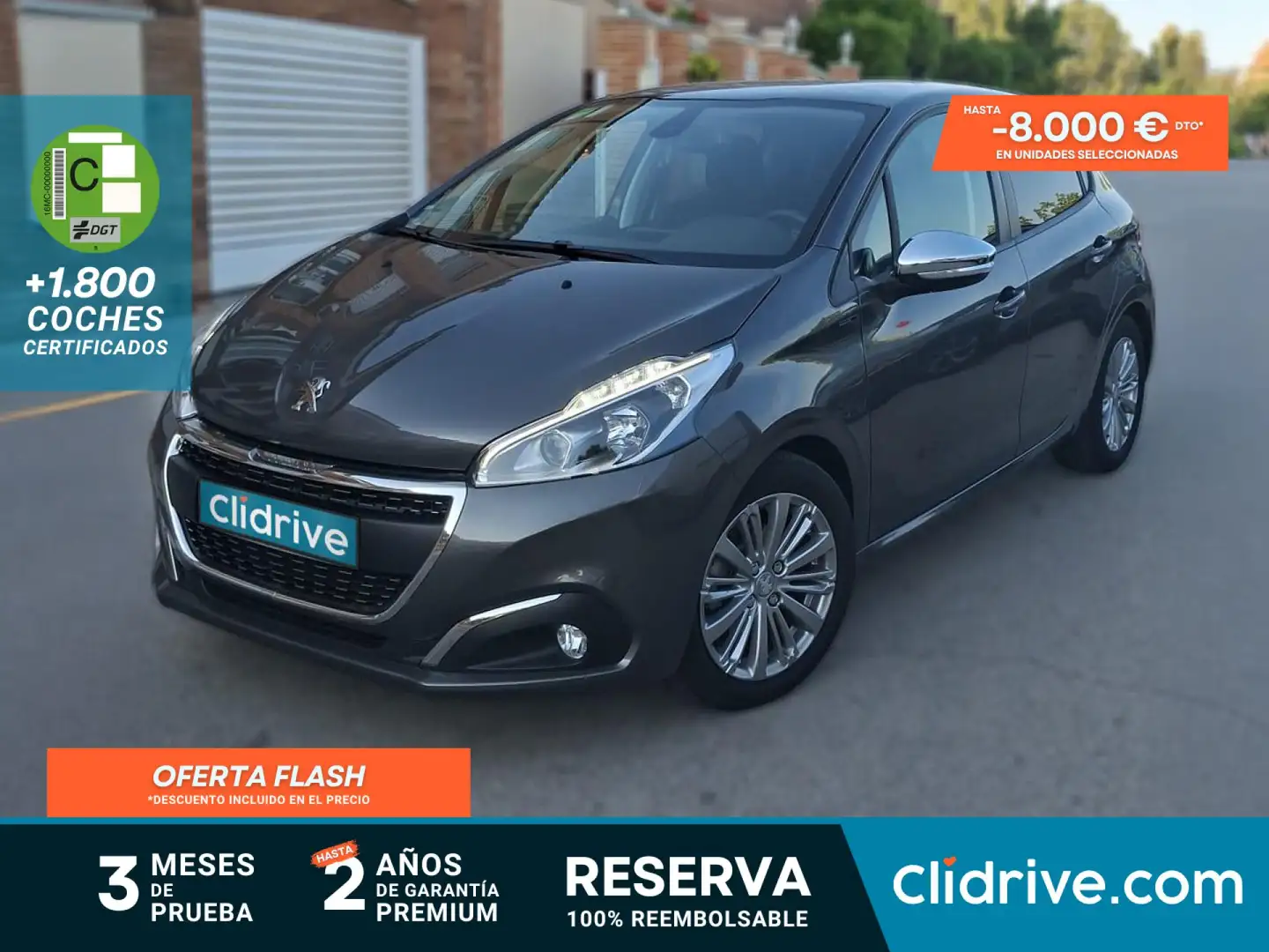 Peugeot 208 1.5BlueHDi S&S Signature 100 Gris - 1