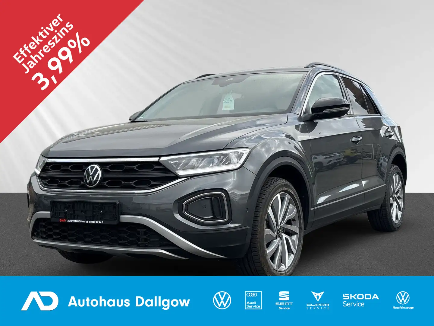 Volkswagen T-Roc GOAL 1.5 l TSI 150 PS*DSG LED+PDC+Navi+RFK Grau - 1
