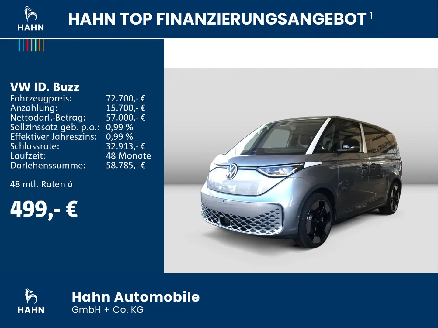 Volkswagen ID. Buzz Pro kurzer Radstand 210 kW (286 Silber - 2