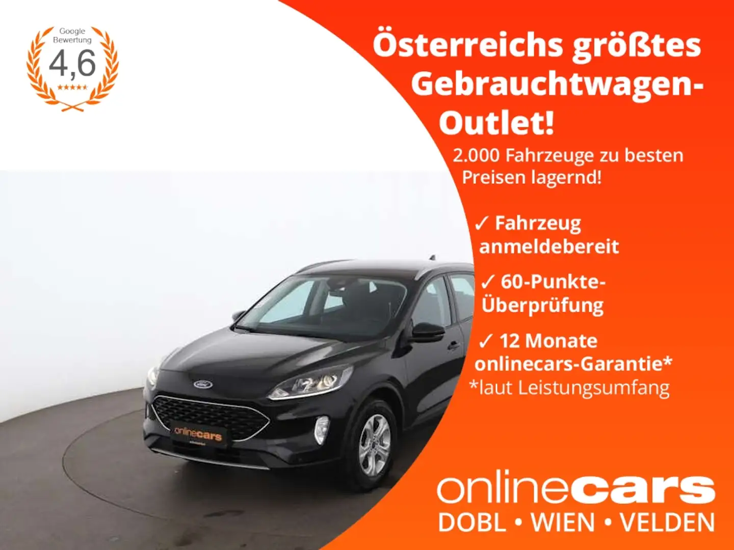 Ford Kuga 2.5 Duratec FHEV Cool & Connect Aut NAVI PDC Schwarz - 1