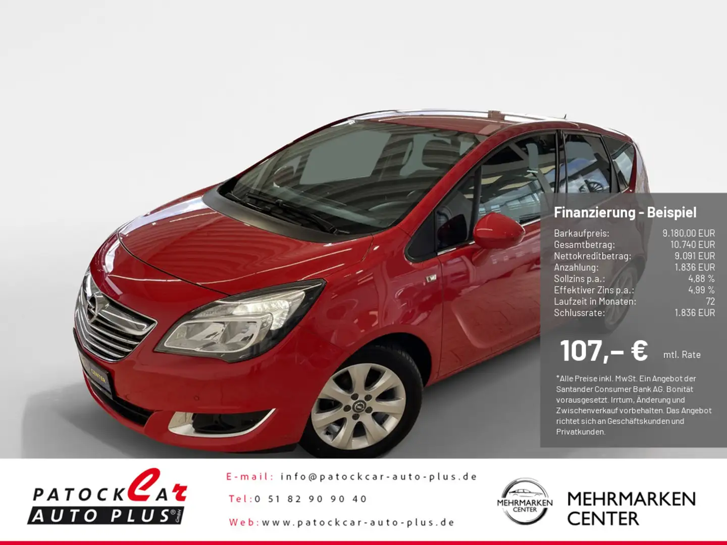 Opel Meriva B 1.4 Innovation Fahrradträger Rot - 1