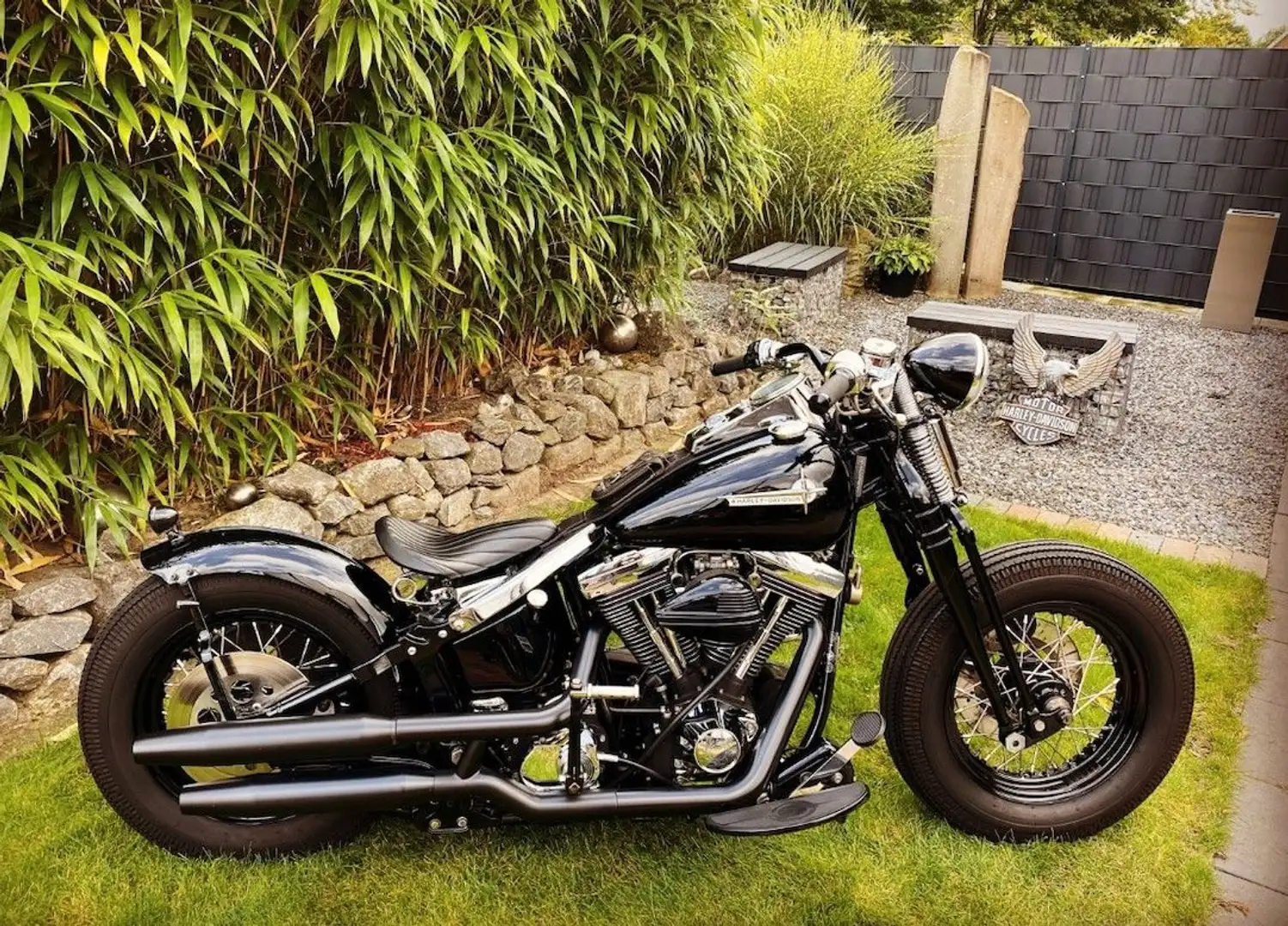 Harley-Davidson Heritage Springer Evo Bobber *Kicker* Fekete - 1