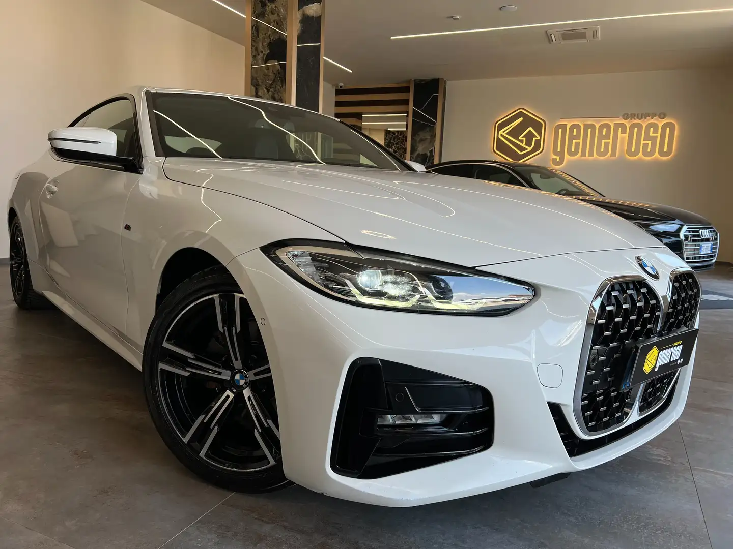 BMW 420 420d Coupe mhev 48V Msport Bianco - 1
