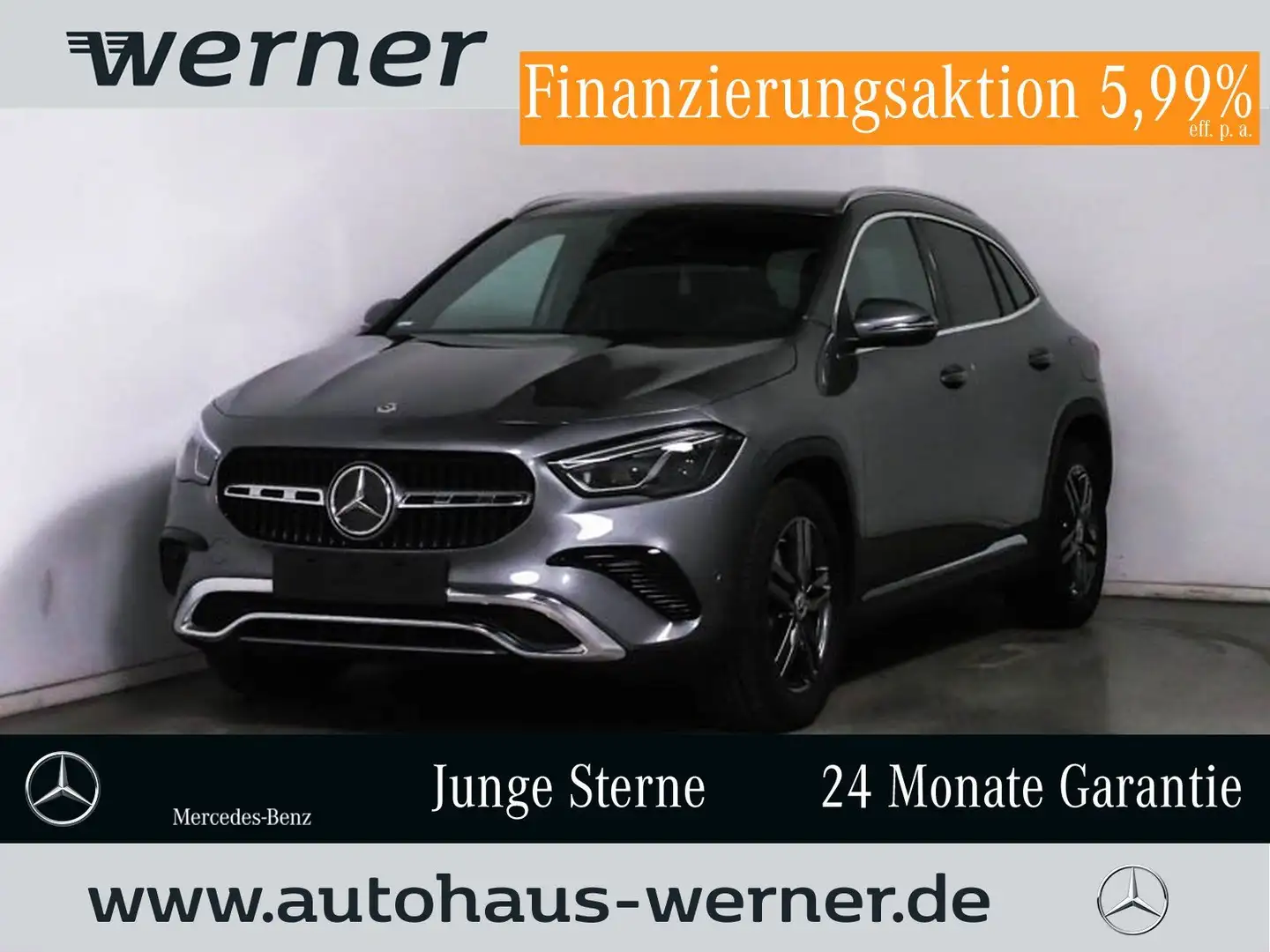 Mercedes-Benz GLA 200 PROGR-ADV MBEAM AHK 360° WINTER VZA TOTW Grigio - 1
