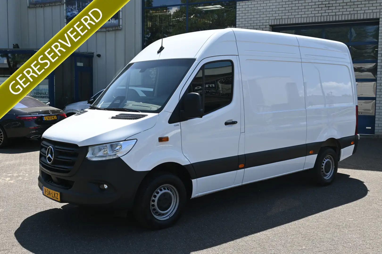 Mercedes-Benz Sprinter 317 CDI L2H2 Pro Navigatie met camera, Geveerde ve Blanc - 1