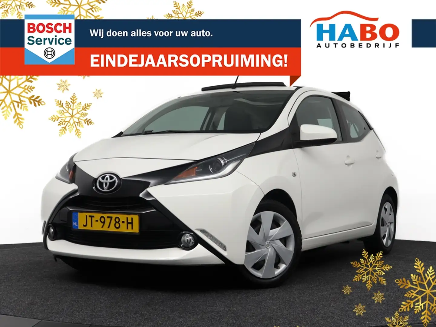 Toyota Aygo 1.0 VVT-I X-WAVE 5DRS AC/SPEED.LIMIT/CAMERA/SCHUIF Alb - 1