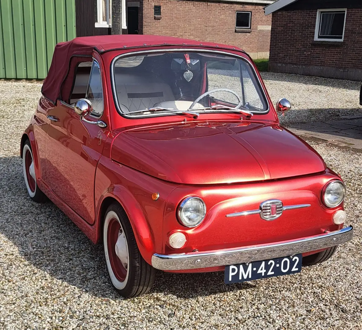 Fiat 500 Fiat 500F Berlina Cabrio Rood - 2
