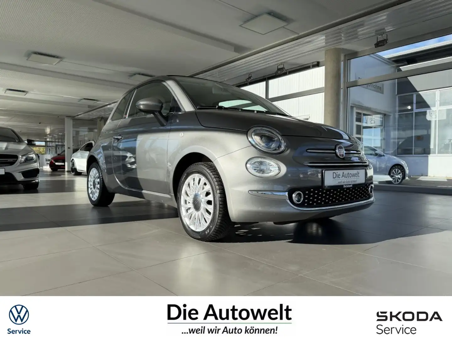 Fiat 500 Lounge 1.2 CABRIO NAVI PDC GRA GBA KLIMA BT Klima Grau - 1