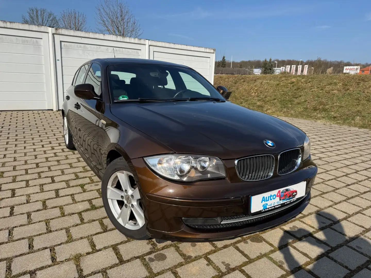 BMW 116 i Klima pdc Tüv-Service-Kette Neu Коричневий - 2