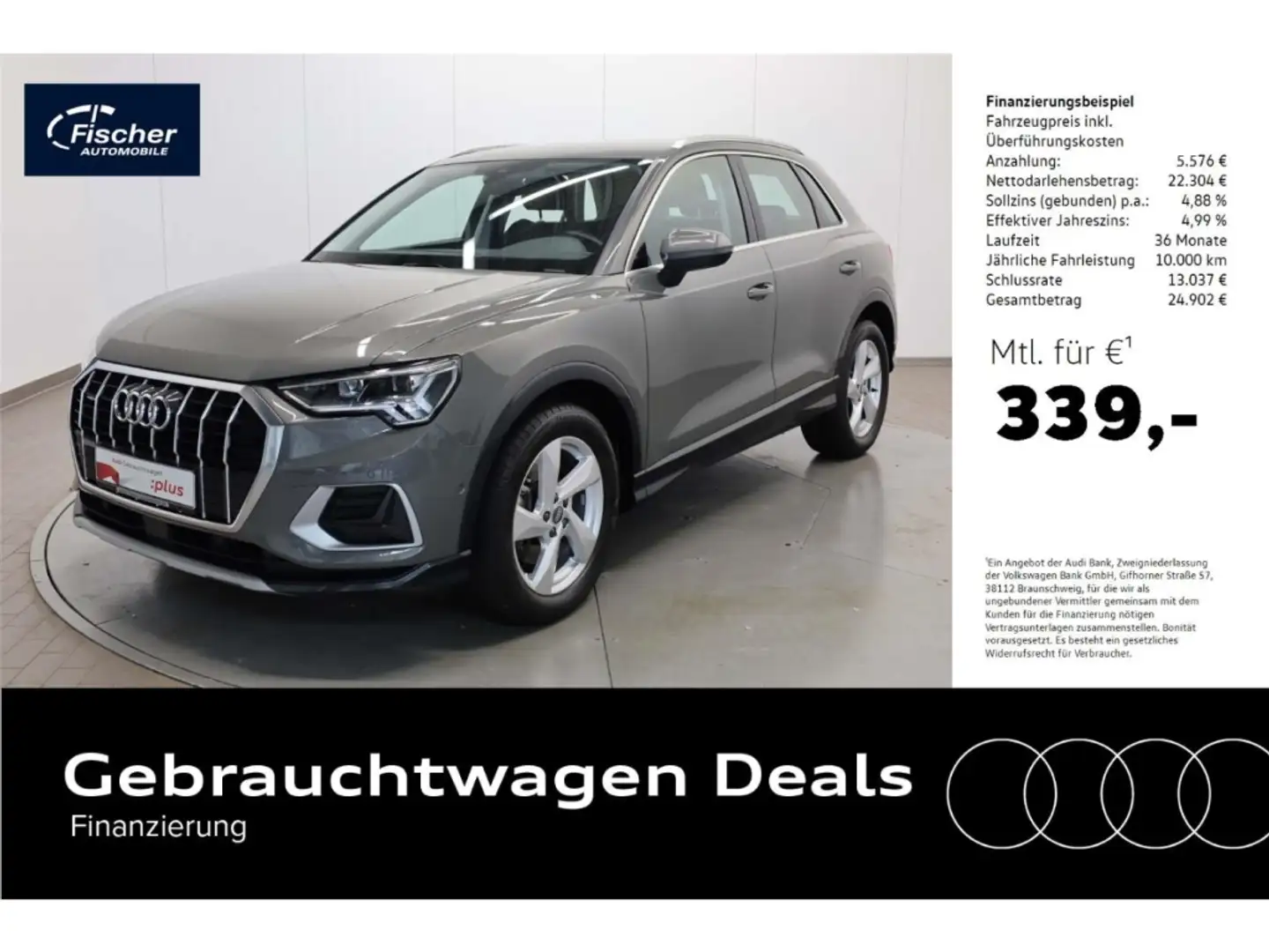 Audi Q3 40 TFSI quattro advanced Gris - 1