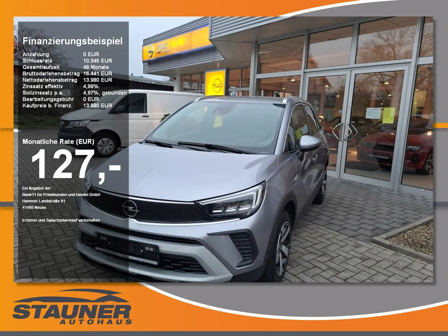 Opel Crossland 1.2 Turbo Elegance Gris - 1