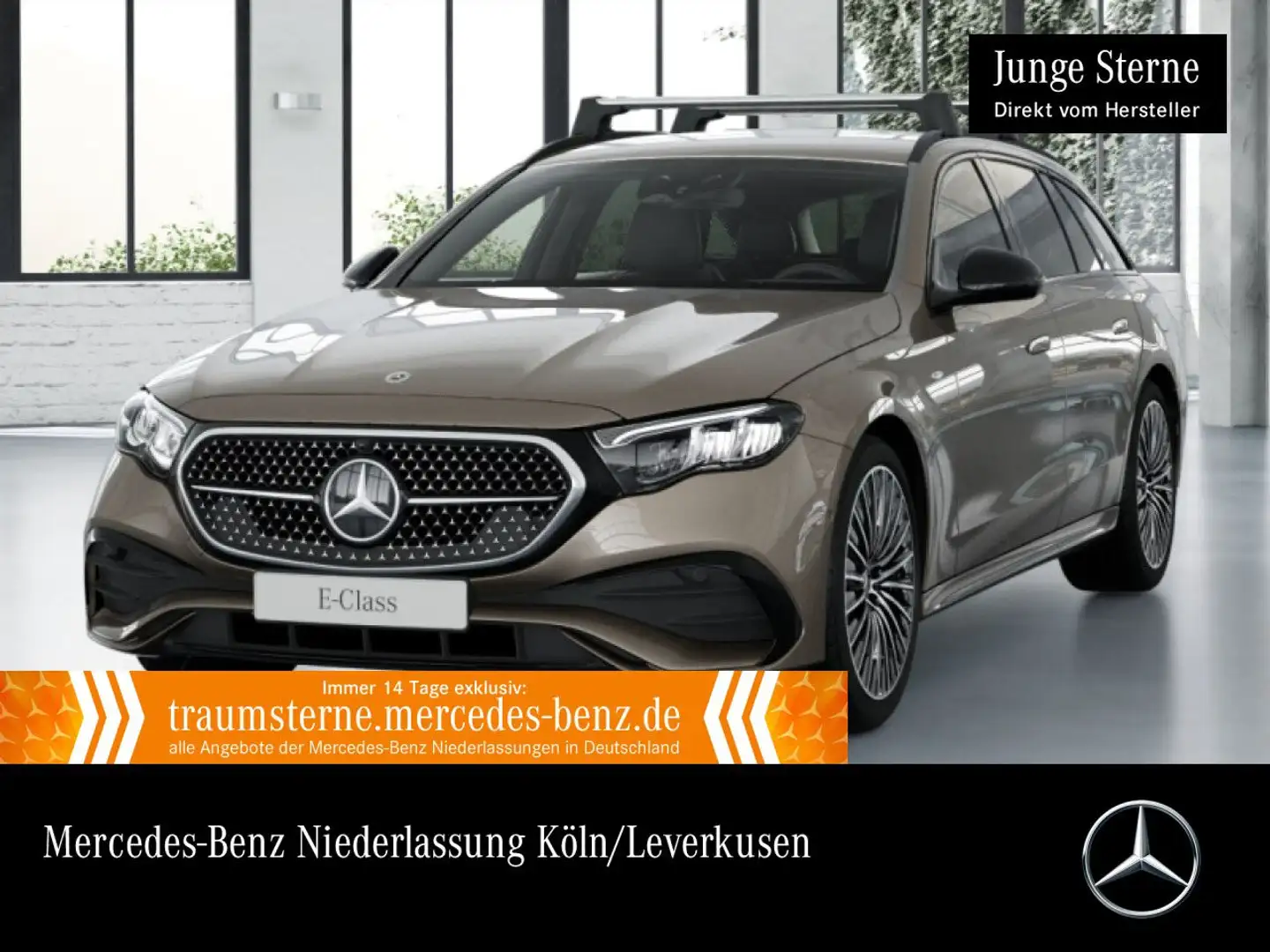 Mercedes-Benz E 300 de T 4M Hybrid AMG Fahrass 360° Burmester 9G Braun - 1