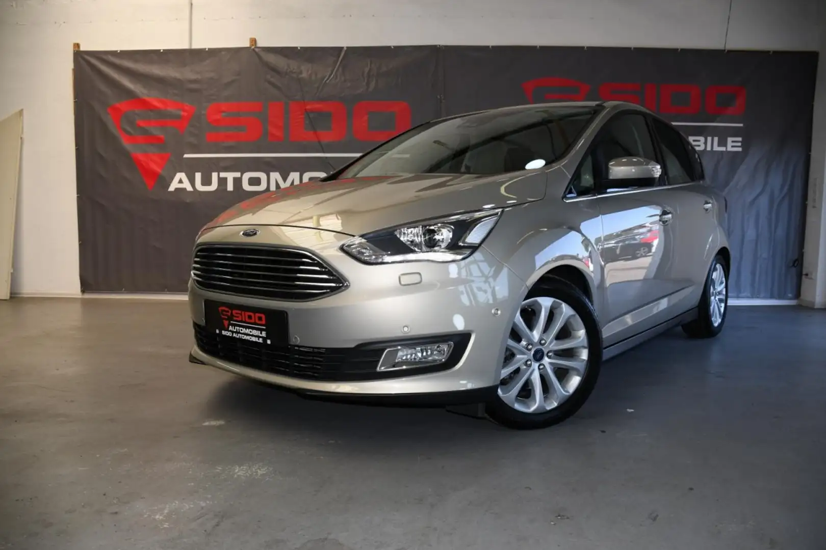 Ford C-Max 1.5 EcoB. Titani. B.XEN*NAV*CAM*KEY*BT*SHZ Klima Silber - 1