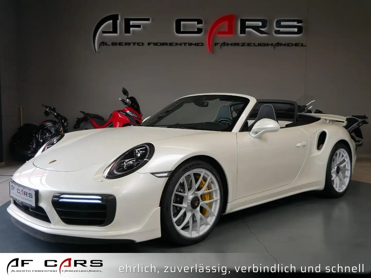 Porsche 911 991 911 Turbo S Cabriolet Voll Exclusive Approved Weiß - 1