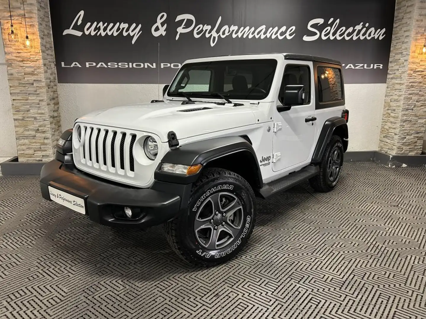 Jeep Wrangler 3 PORTES JL 2.2 200ch SPORT BVA8 4x4 - 1° main - 4 places - pas de malus Blanc - 1