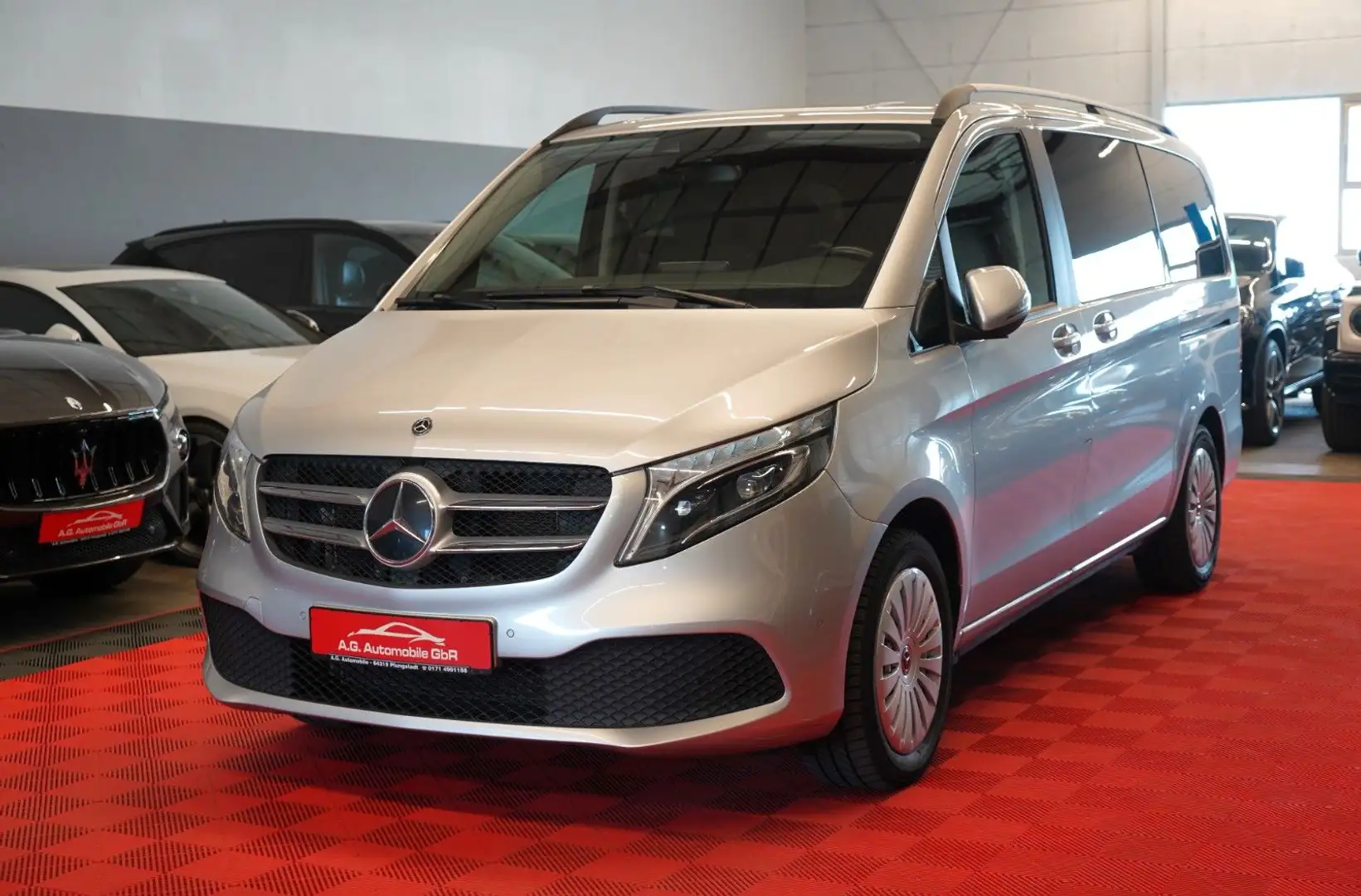 Mercedes-Benz V 250 d 4 Matic Lang 2.Hand*8Sitz*LED*Acc*Spur* Silber - 1