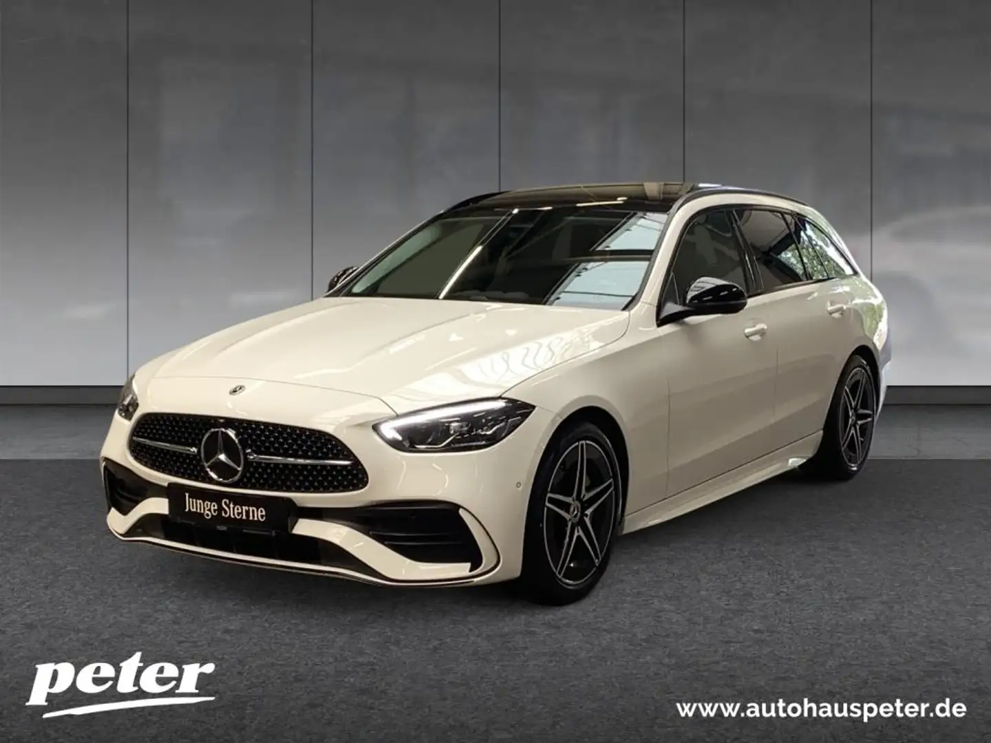 Mercedes-Benz C 200 d T AMG/Night/LED/Panorama-SD/Kamera/AHK/ Weiß - 1
