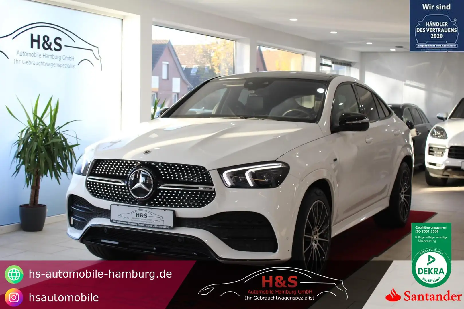 Mercedes-Benz GLE 350 de 4Matic Coupe AMG-LINE Weiß - 1