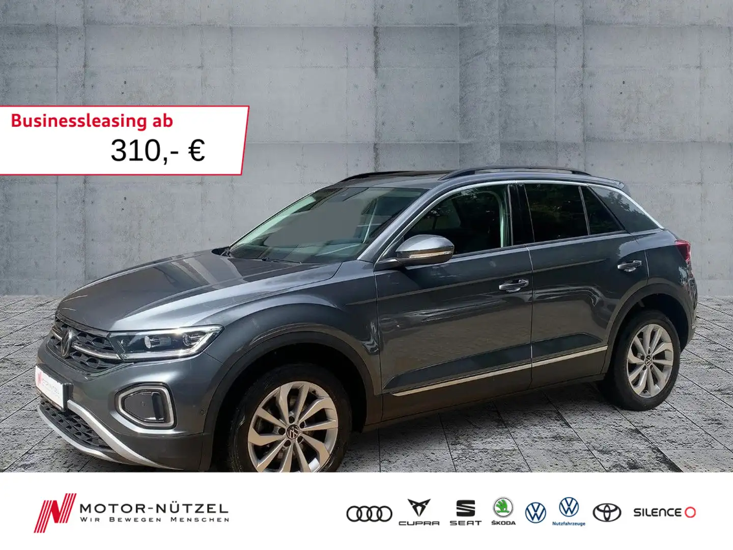 Volkswagen T-Roc 2.0 TDI 4M DSG STYLE IQ+NAVI+ACC+AHK+PANO Grijs - 1