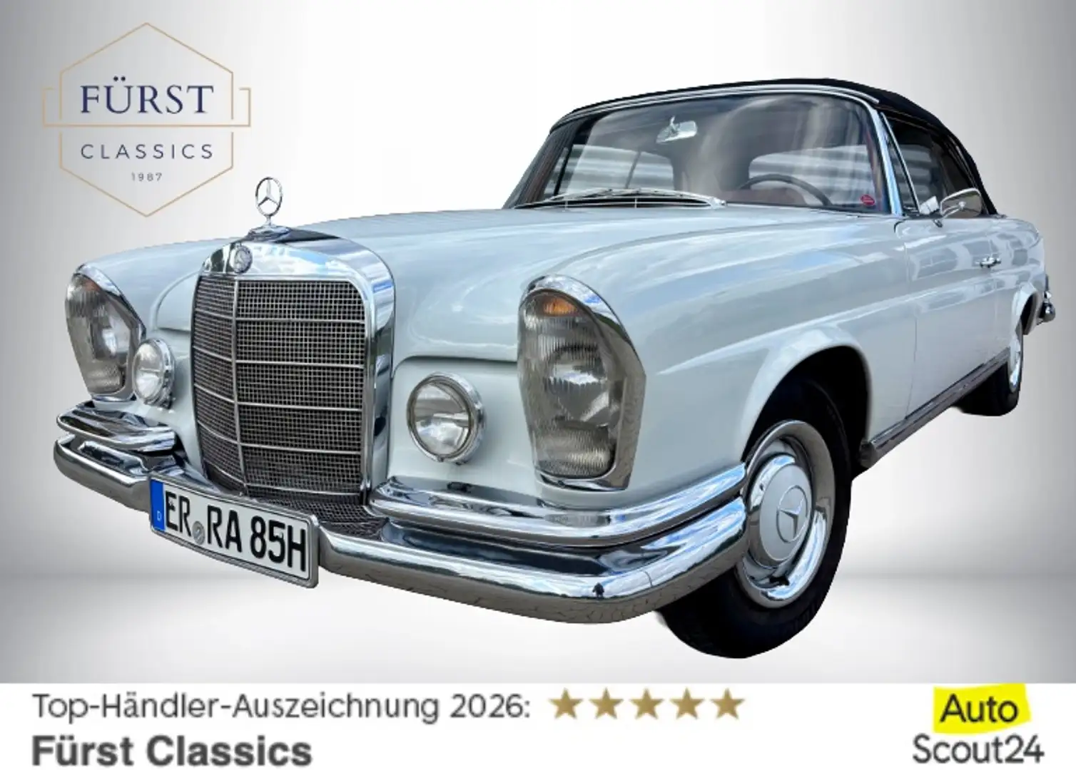 Mercedes-Benz S 250 SE / C W111 Cabriolet Hochkühler Blanco - 1
