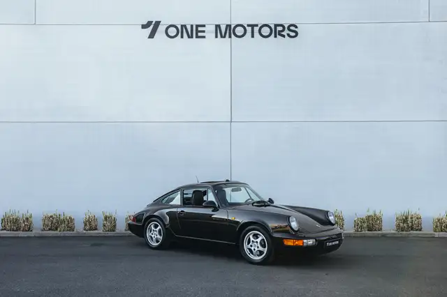 Porsche 964 Carrera 4 /Schuifdak/Black on black/Full history