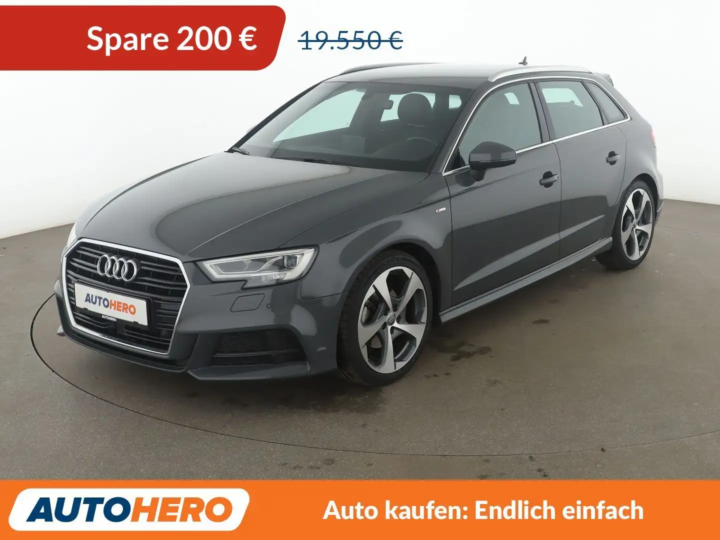 Audi 1.5 TSI ACT sport*SLINE*NAV*LED*B&O*PDC*SHZ Gris - 1