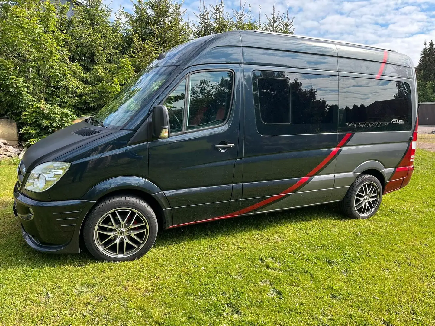 Mercedes-Benz Sprinter 319 V6CDI Aut.DOMO Reisemobil Küche/WC Noir - 2